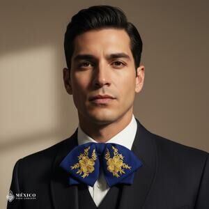 Mexican Embroidered Charro Moño – Traditional Mariachi Bow Tie